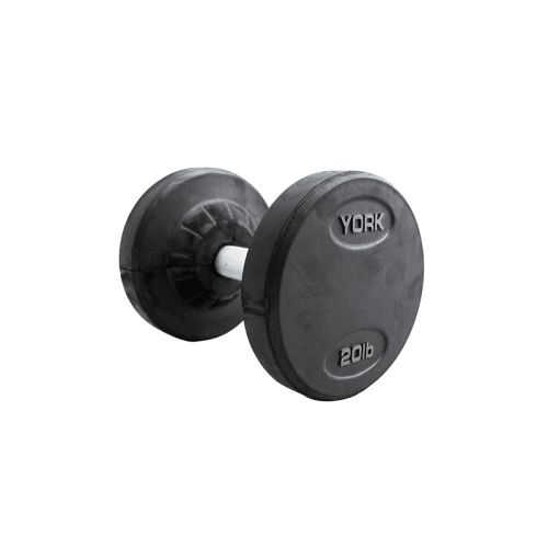 York Rubber Pro Dumbbell Set, 10 Pairs, 5 lbs - 50 lbs